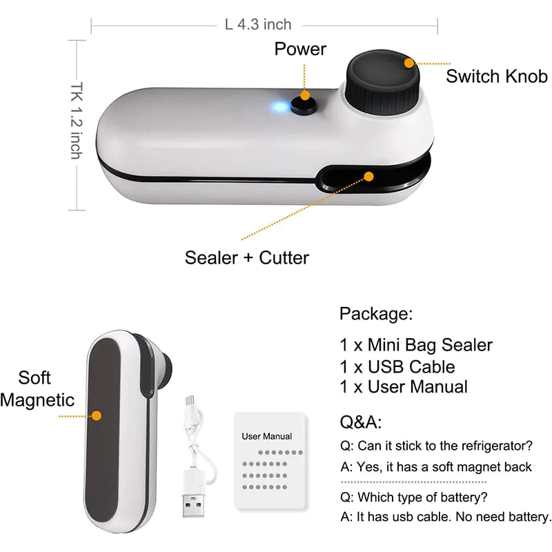 USB Mini Zak Sealer
